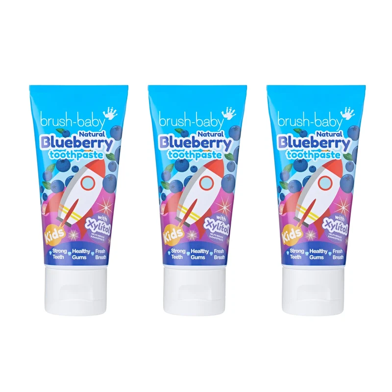 Natural Blueberry Kids Toothpaste - 3 Pack