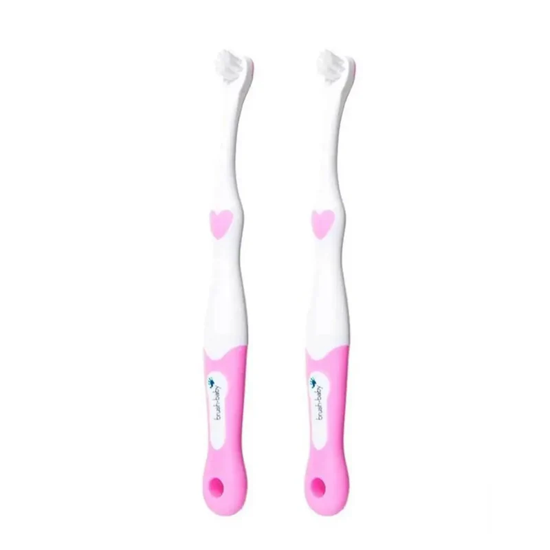 FirstBrush™ Baby Toothbrush Double Pack - Pink