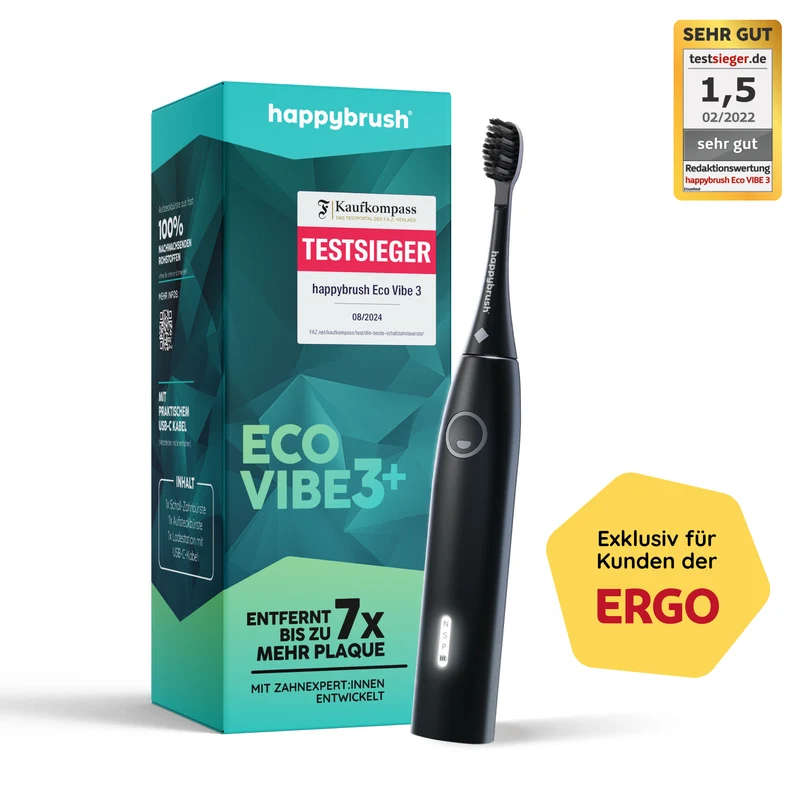 Schallzahnbürste Eco Vibe 3+ | Exklusiv für Kunden der ERGO