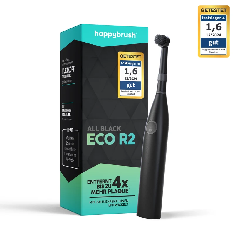 Eco R2 Zahnbürste | Allblack
