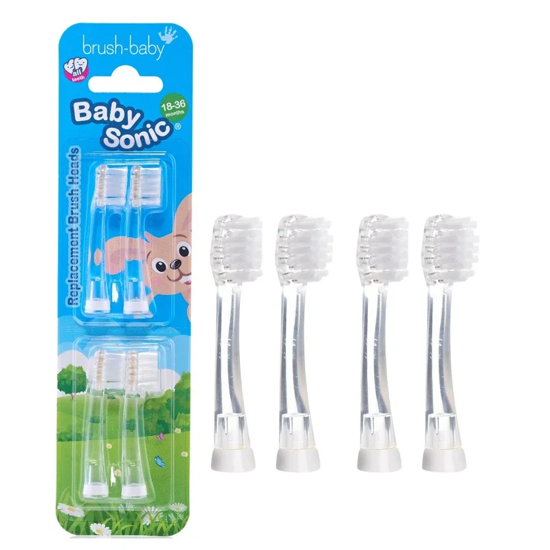 Replacement Baby Sonic® Electric Toothbrush Heads 18-36 mths (4 Pack)