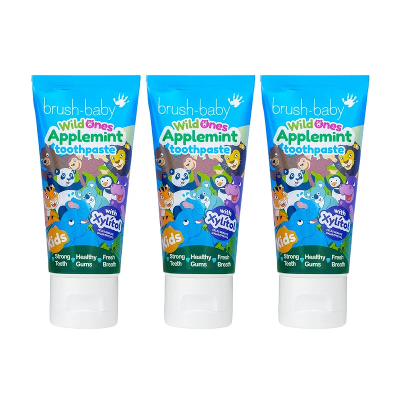 WildOnes Applemint Childrens Toothpaste - 3 Pack