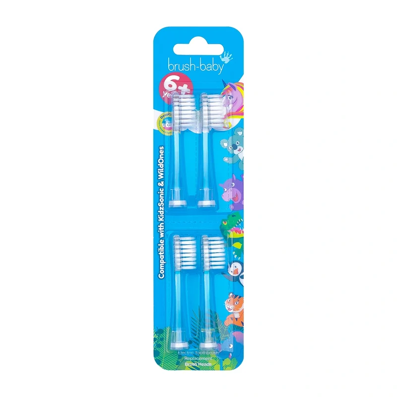 6+ Years Kids Replacement Electric Toothbrush Heads (4 Pack)