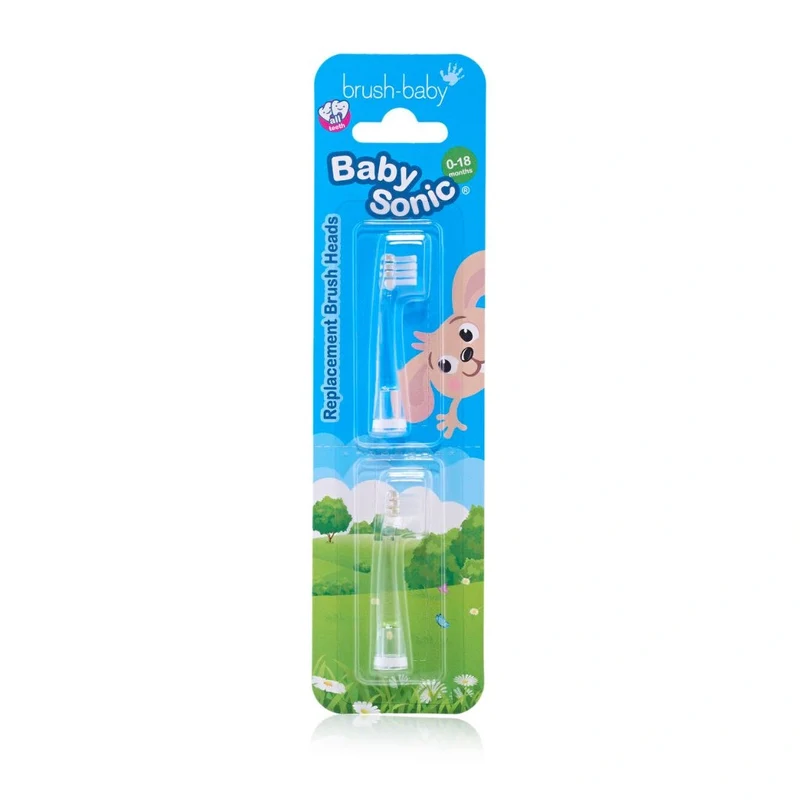Replacement Baby Sonic® Electric Toothbrush Heads 0-18 mths (2 Pack)