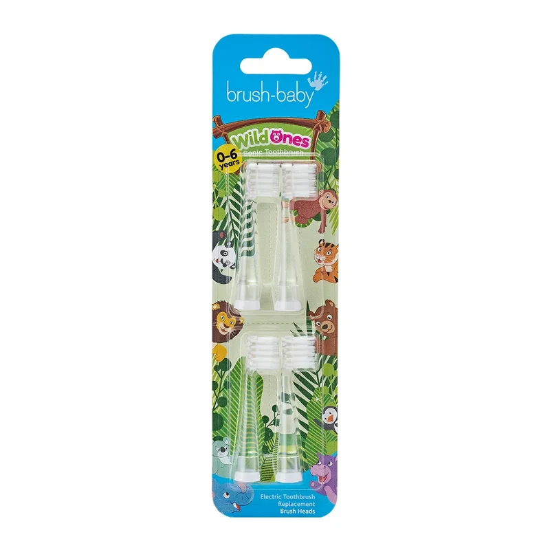 WildOnes™ Replacement Kids Electric Toothbrush Heads (4 Pack)