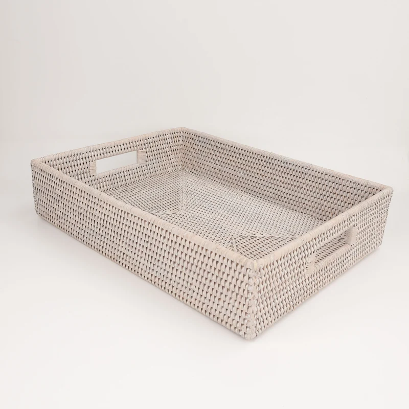 Großes Rattan Tablett Basket TAB 3