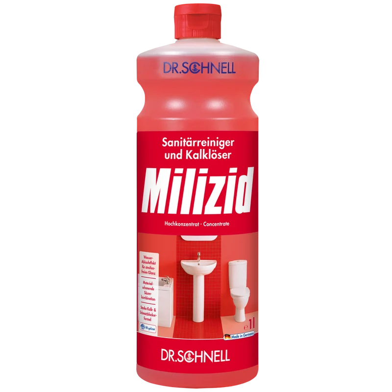 Sanitärreiniger und Kalklöser 2x 1000ml - MILIZID Dr. Schnell