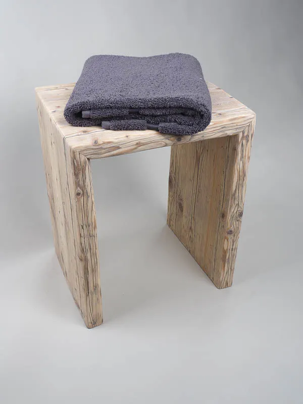 Altholz Hocker - Vintage - Badmöbel