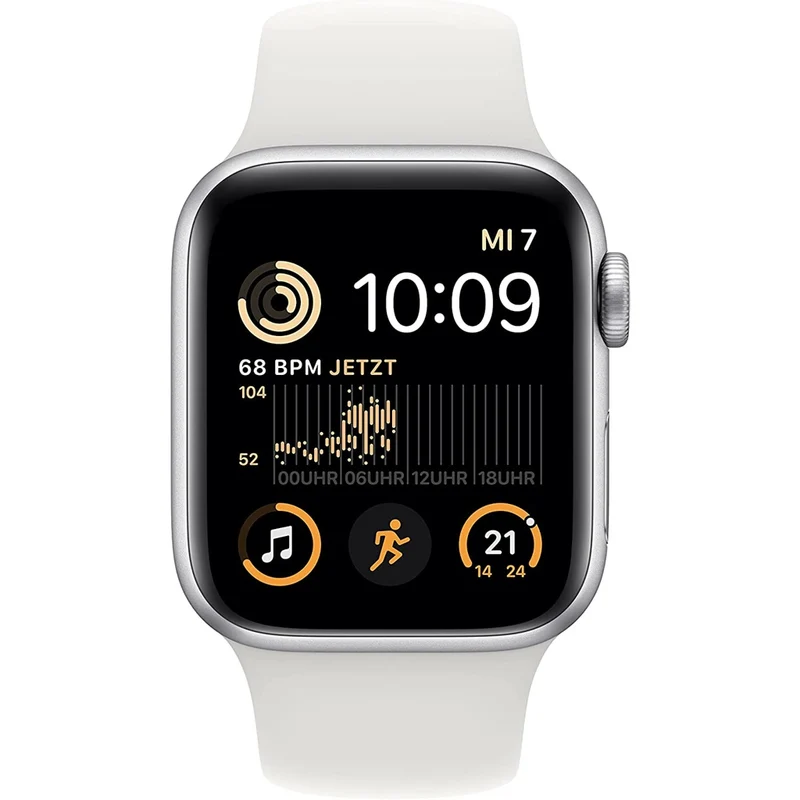 Apple Watch SE 2 40mm GPS Polarstern Aluminiumgehäuse mit Sportarmband S/M Polarstern