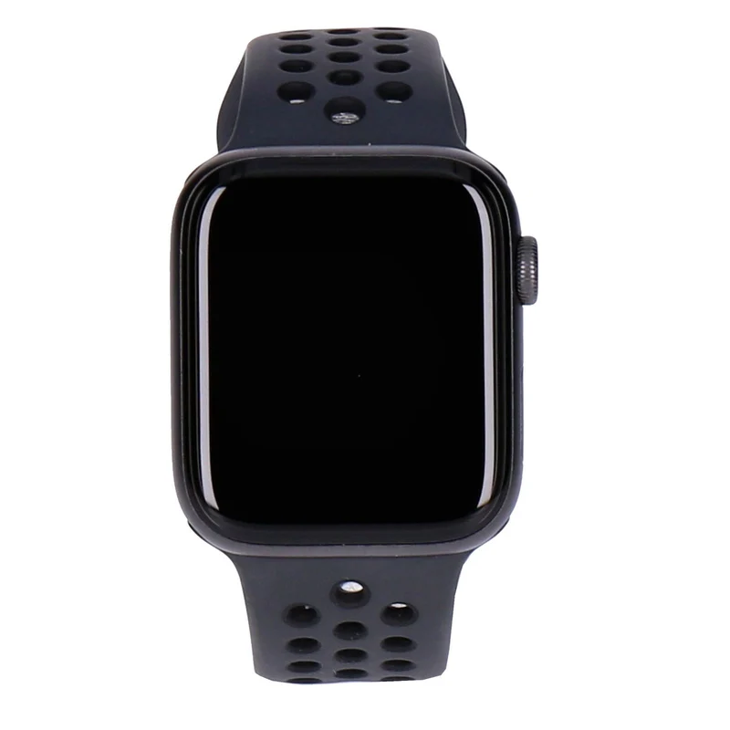 Apple Watch Series 6 44mm Nike GPS Spacegrau Aluminiumgehäuse mit Sportarmband Schwarz