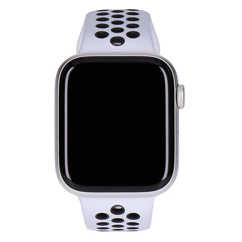 Apple Watch SE Nike 44mm GPS Silber Aluminiumgehäuse, Sportarmband Platinum/Schwarz