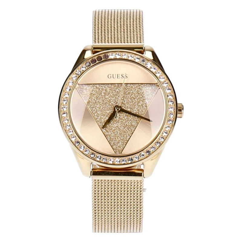 Guess Damen Analog Armbanduhr W1142L Goldfarben