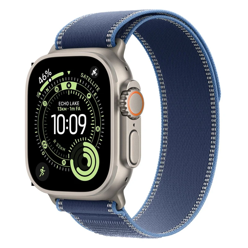 Apple Watch Ultra 3 (2025) 49mm Titanium Natural Trail Loop Blue/Bright Blue M/L