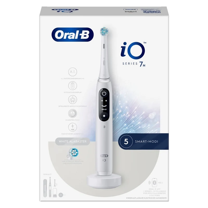 Oral-B Zahnbürste Magnet-Technologie iO Series 7N Alabast