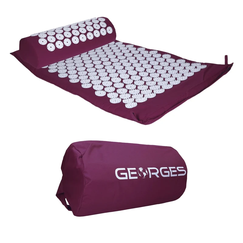 TP Akupressurmatte, Set mit Kissen und Tasche, Nagelmatte zur Entspannung und Massage, 68 x 42 cm