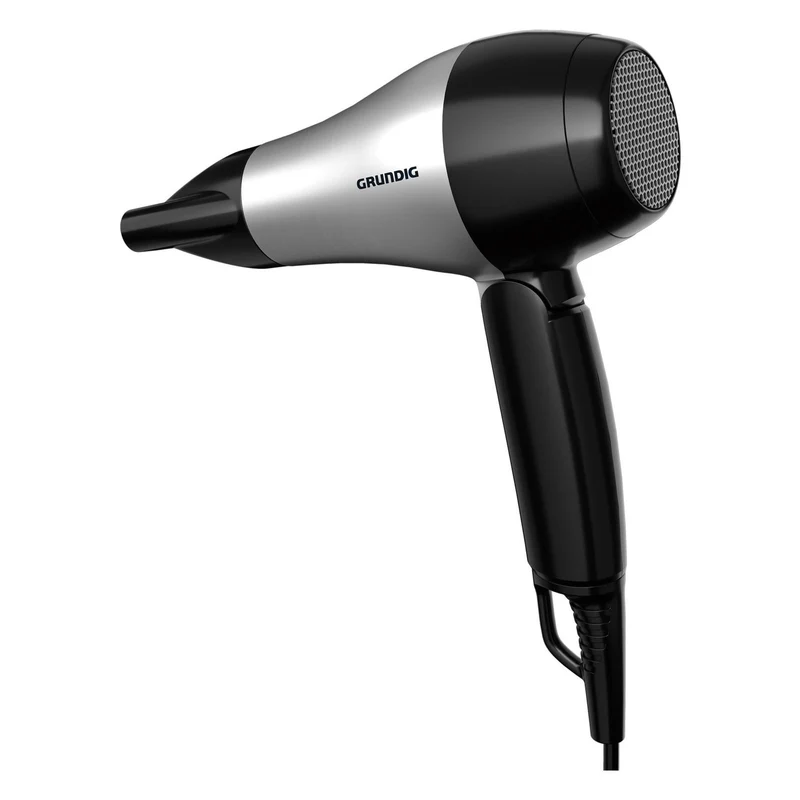 Grundig HD 2200 Haartrockner mit Klappgriff 1200W Silber, Schwarz