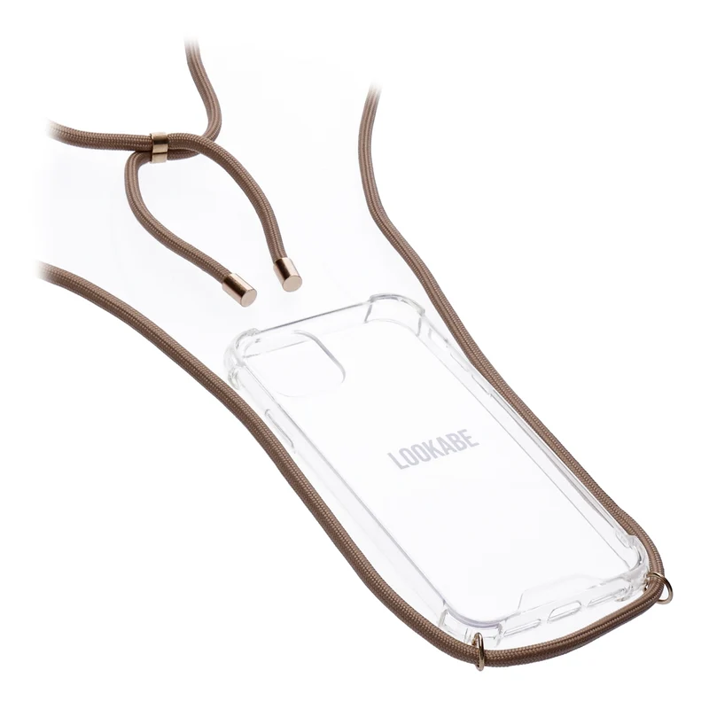 LOOKABE Necklace Case Handykette für iPhone 11 Handykette mit Handyhülle nude