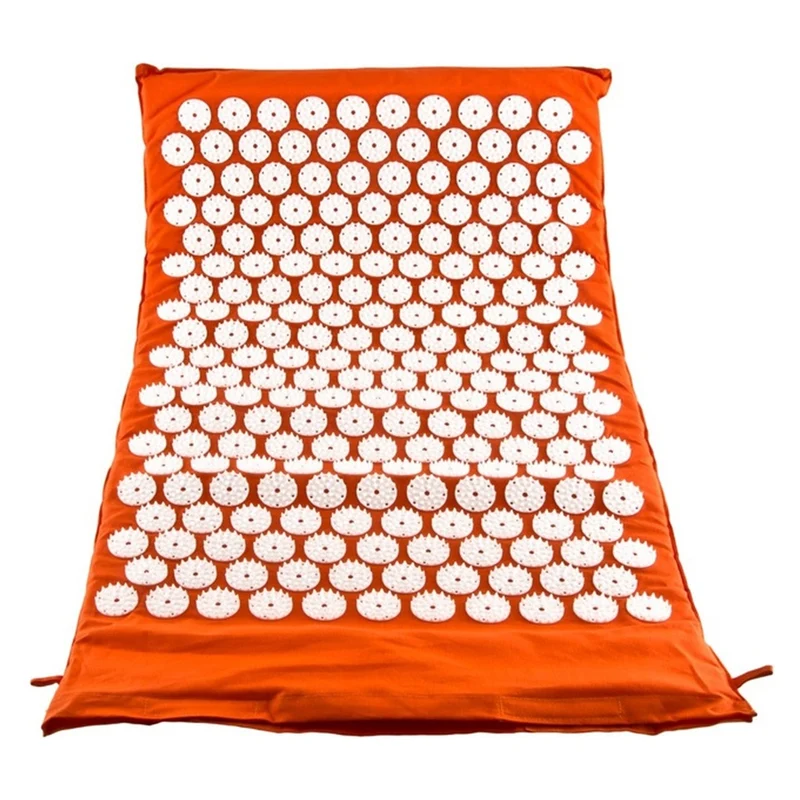 TP Akupressurmatte, Set mit Nagelmatte und Tasche, für Entspannung und Massage, ca. 75 x 44 cm Orange