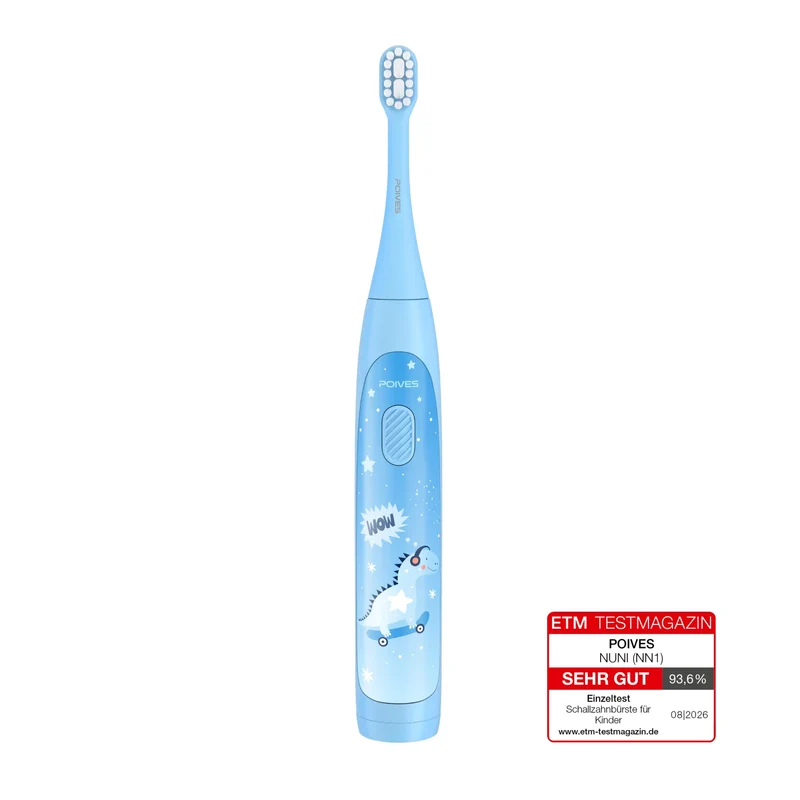 POIVES NUNI Kinder Schallzahnbürste - Buddy Blue