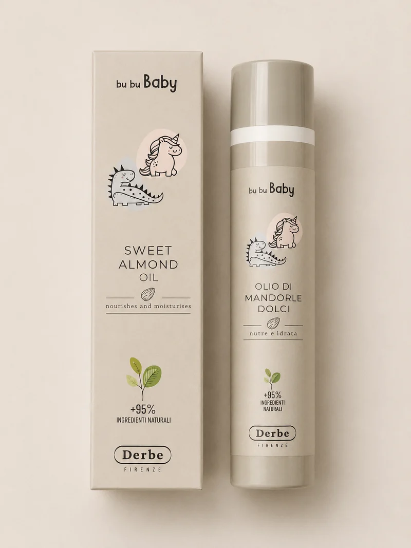 DERBE Bu Bu Baby - Süssmandel Öl - Olio Di Mandorle Dolci, 100 ml