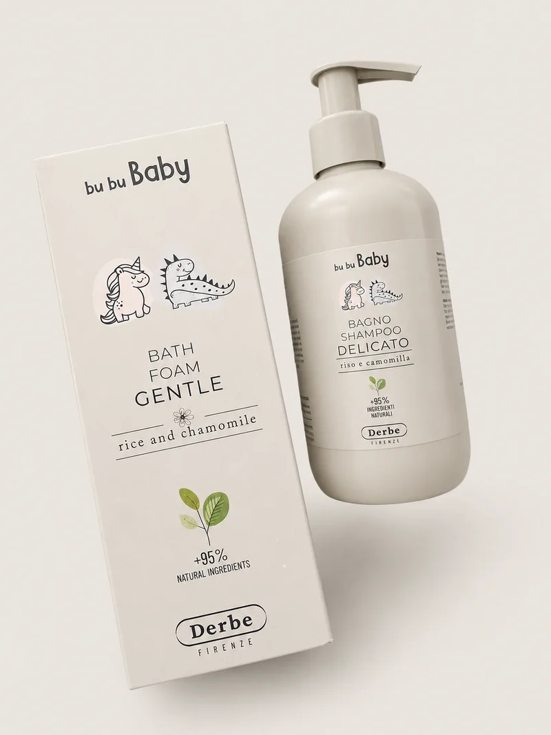 DERBE Bu Bu Baby - Sanftes Shampoo Bad - Bagno Shampoo Delicato, 250 ml