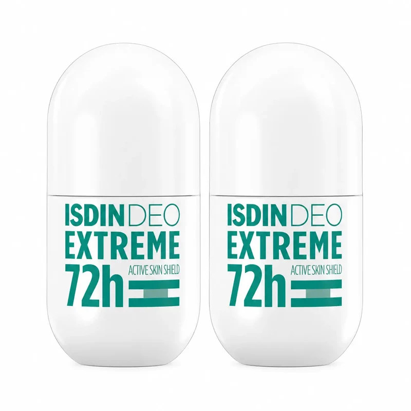 Isdin Deo Extreme Roll-On, 50 ml, pack of 2