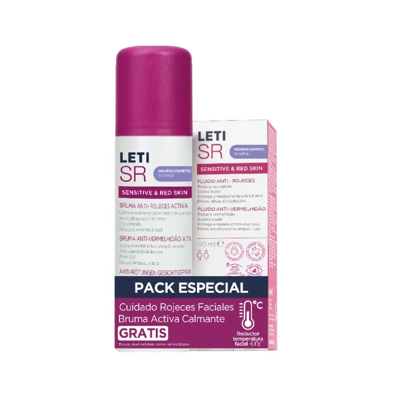 Letisr Sensitive Skin with Redness: Fluid Pack 40 ml + Mist