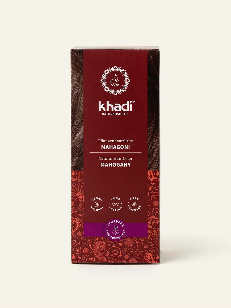 Khadi Pflanzenhaarfarbe Mahagoni, 100gr