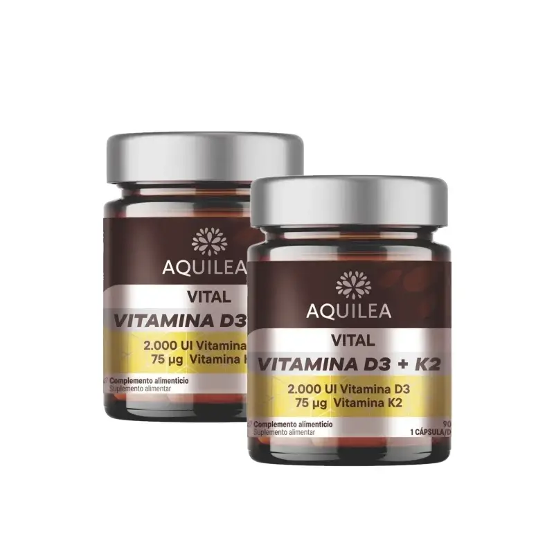 Aquilea Vitals Vit D3+K2, 90 capsules, pack of 2