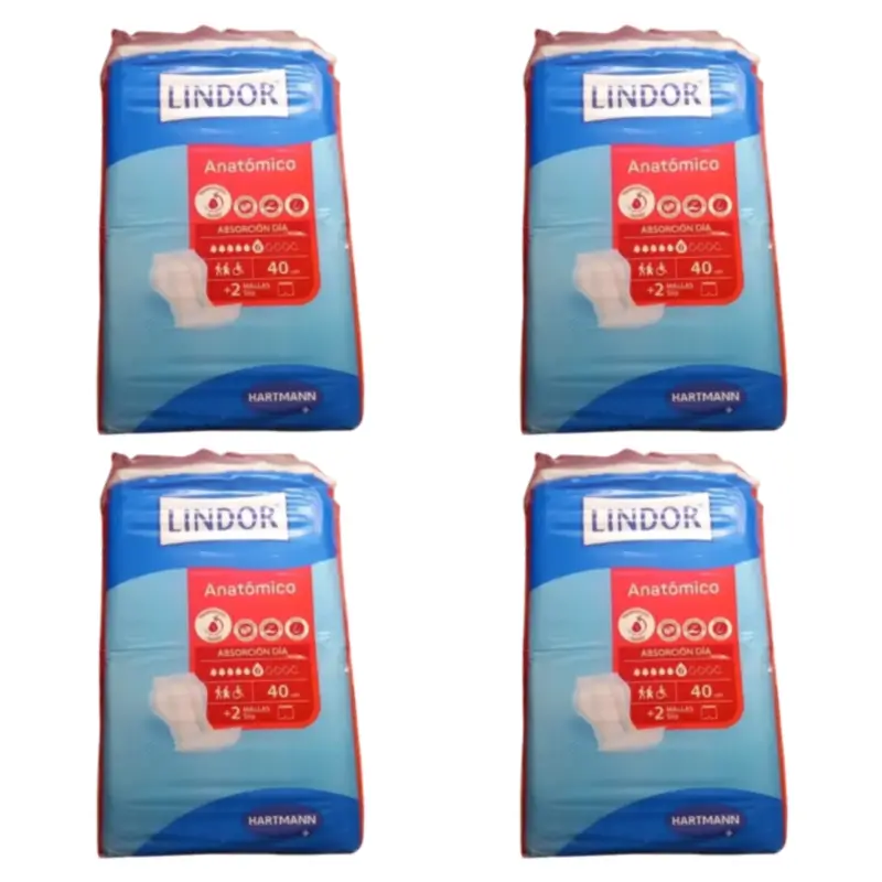 Lindor Anatomical Night-Time Nappies, Pack of 4 x 80 nappies