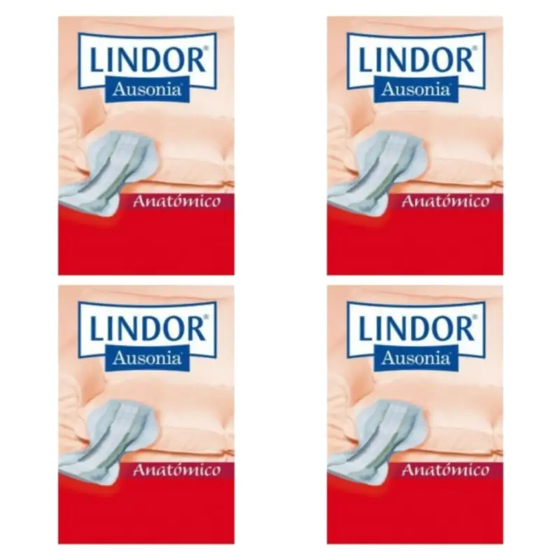 Lindor Anatomical Day Nappies, Pack of 4 x 80 nappies
