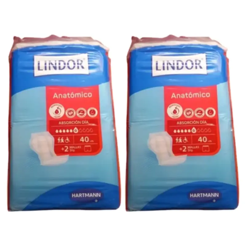 Lindor Anatomical Night Nappies, Pack of 2 x 80 units