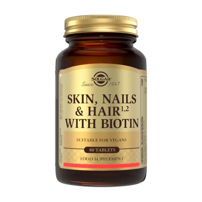 Solgar Hair, Skin & Nails & Biotin, 60 tablets