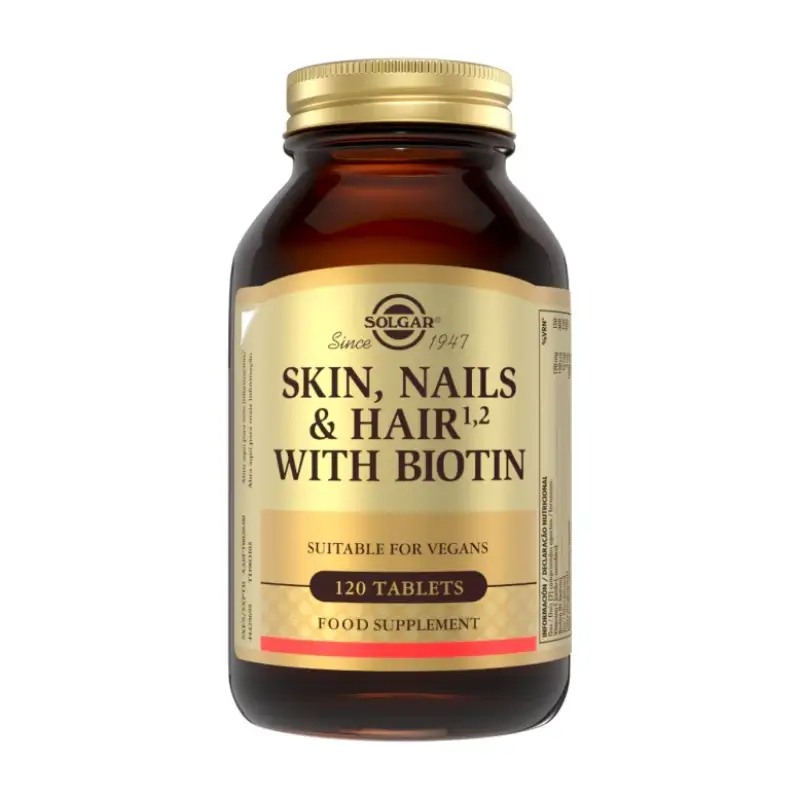 Solgar Hair, Skin & Nails & Biotin, 120 tablets