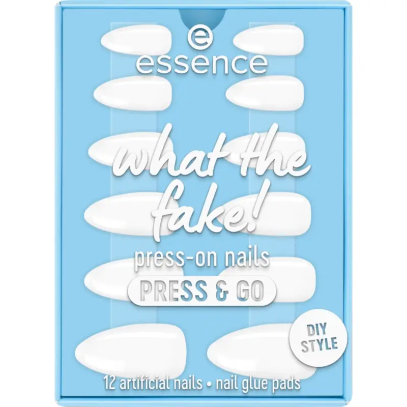 Essence What The Fake! Press & Go 02 False Nails, 12 items
