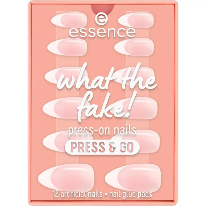 Essence What The Fake! Press & Go 01 False Nails, 12 items