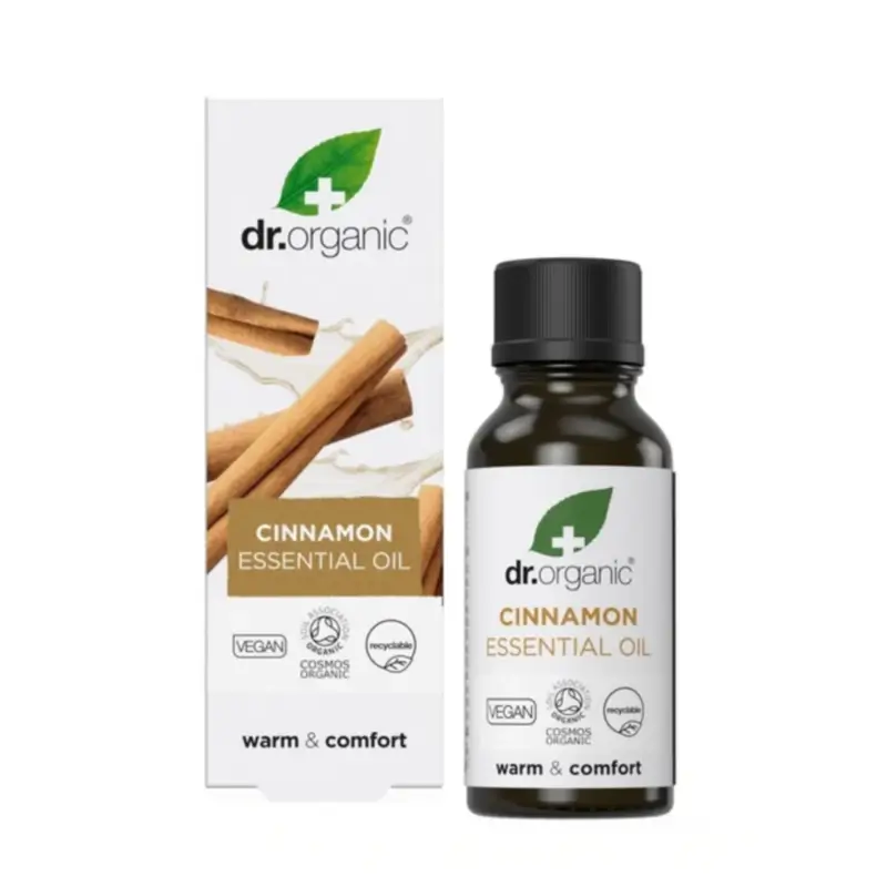 Dr.Organic Organic and 100% Pure Ceylon Cinnamon Essential Oil, 10 ml