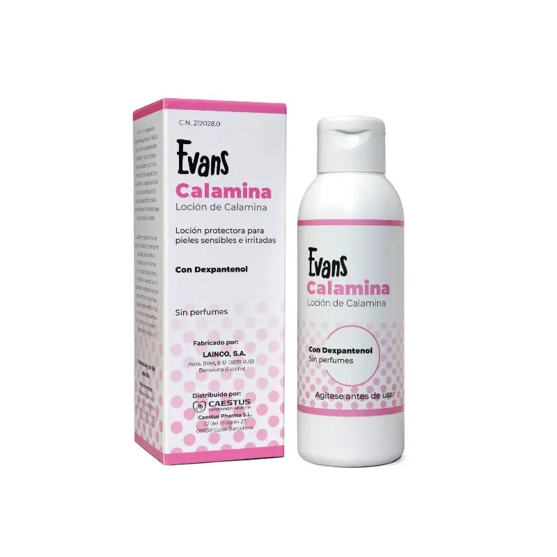 Evans Calamine Lotion with Dexpanthenol, 125 ml