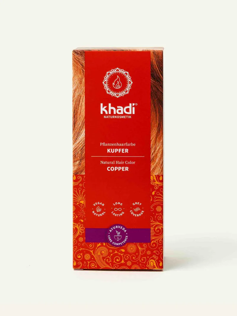 Khadi Pflanzenhaarfarbe Kupfer, 100gr