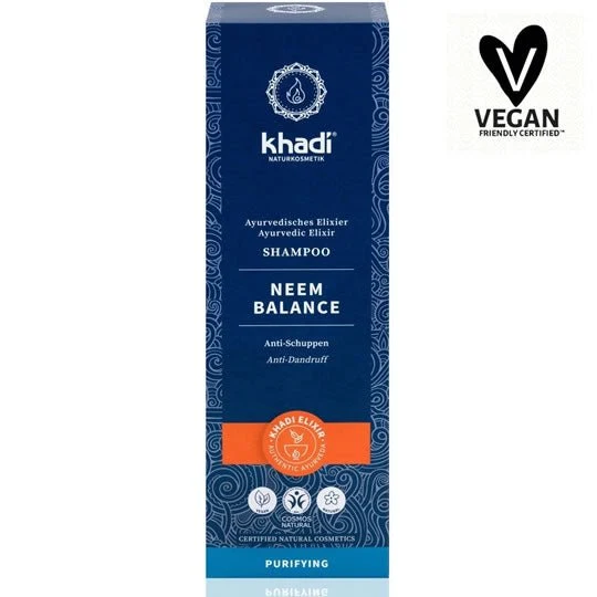 Khadi Ayurvedisches Elixier Shampoo Neem Balance, 200ml
