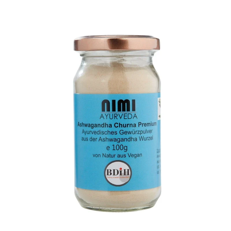 Nimi Ashwagandha Churna Gewürzpulver Premium, 100g, 200g Glas, 1000g Beutel
