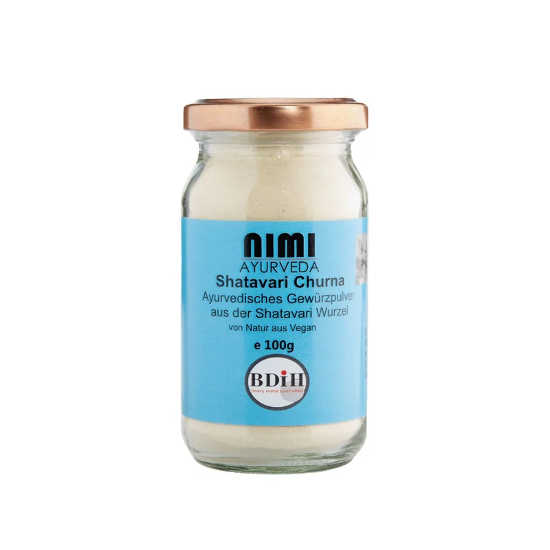 Nimi Shatavari Churna, 100g, 200g Glas, 1000g Beutel