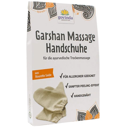 Garshan Massage-Seidenhandschuhe Bourette fein, 1 Paar