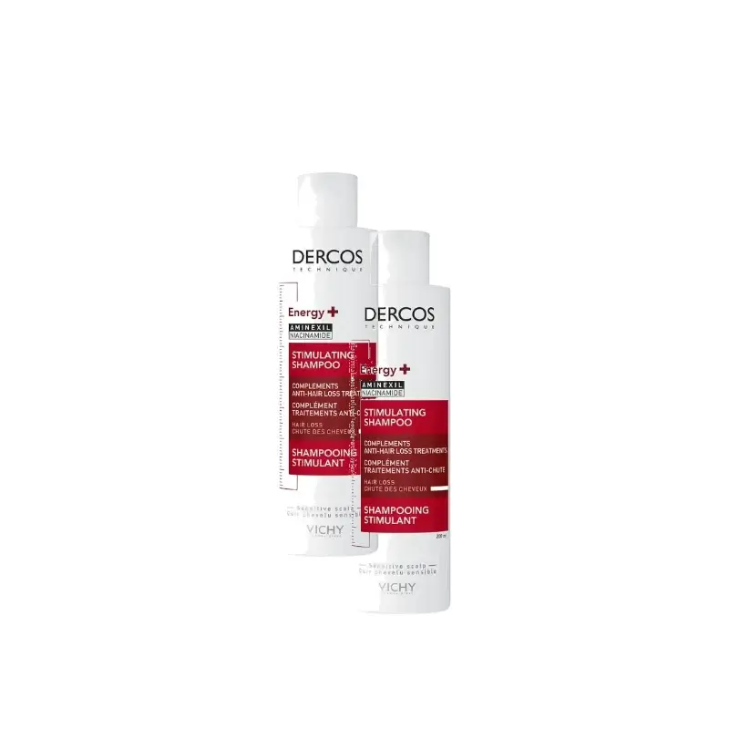 Vichy Dercos Technique Energy+ Stimulating Shampoo 200 ml, pack of 2