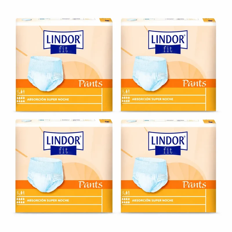 Lindor Fit Pants Day Nappies, Size L, 80 pieces, pack of 4