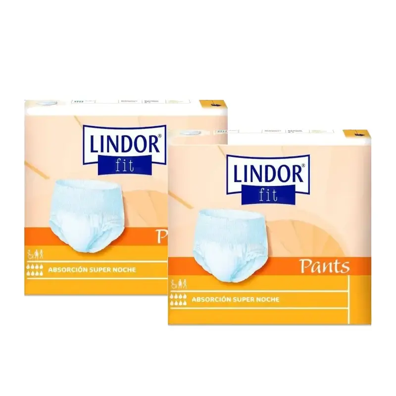 Lindor Super Night Fit Pants Nappies, Size M, 80 pieces, pack of 2