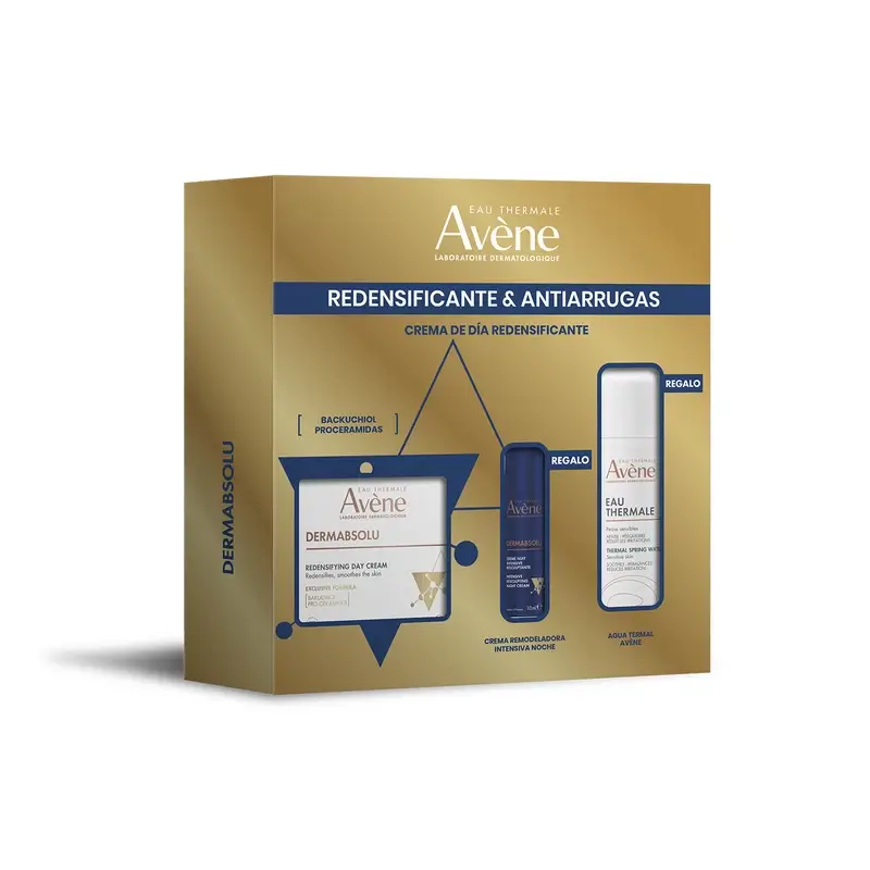 Avène DermAbsolu Pack: Redensifying Day Cream + Free 50ml Thermal Spring Water and 10ml Night Cream
