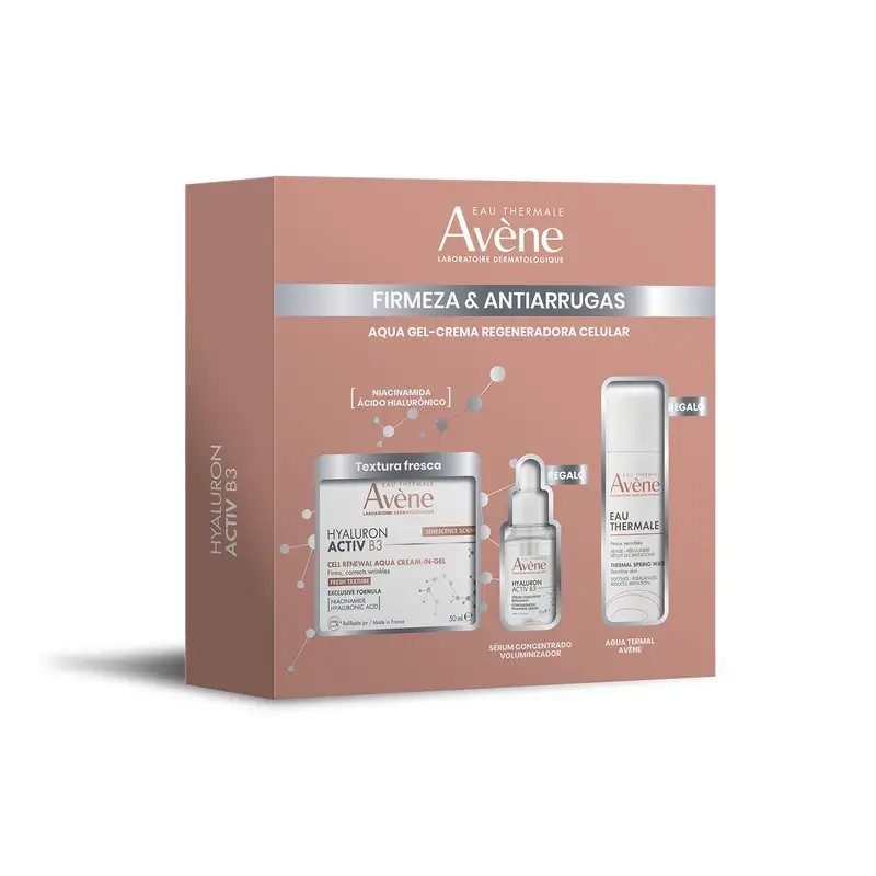 Avène Hyaluron Activ B3 Aqua Gel-Cream Set 50ml + Free 10ml Serum and 50ml Thermal Spring Water