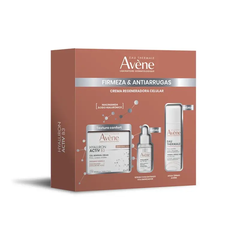 Avène Hyaluron Activ B3 Regenerating Cream 50ml + Free 10ml Serum and 50ml Thermal Spring Water