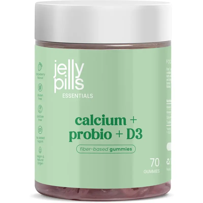 Jelly Pills Calcium+D3+K2+Propbio Strawberry, 70 units